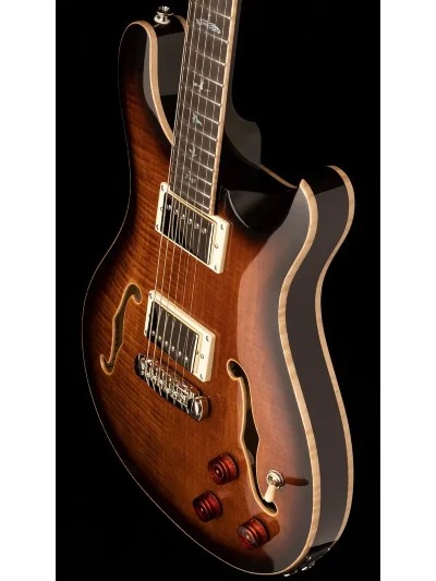 Напівакустична гітара PRS SE Hollowbody II Piezo (Black Gold Burst)