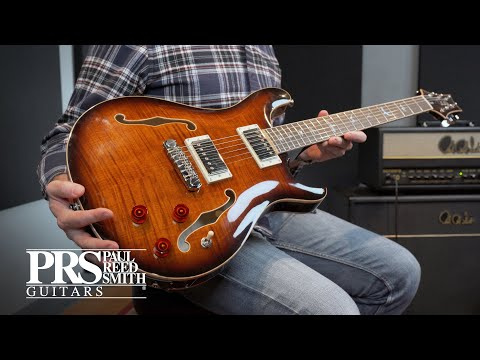 Напівакустична гітара Напівакустична гітара PRS SE Hollowbody II Piezo (Black Gold Burst)