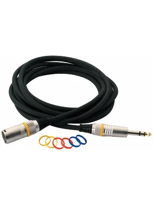Мікрофонний кабель RockCable RCL30383 D7M BA Microphone Cable XLR(m)/TRS Jack (3m)