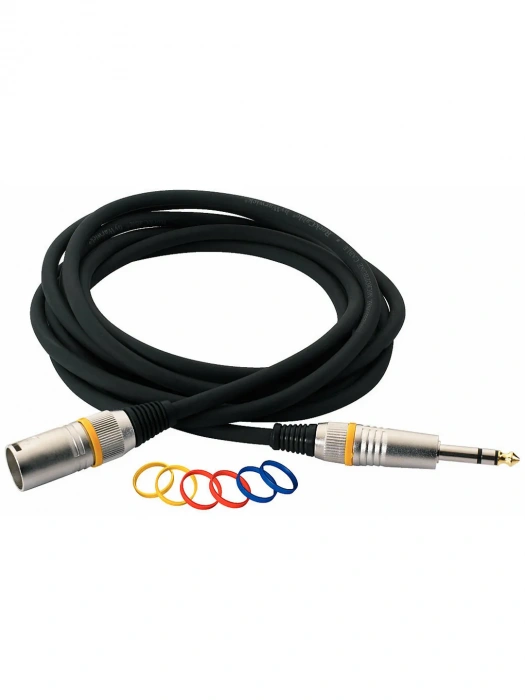 RockCable RCL30383 D7M BA Microphone Cable XLR(m)/TRS Jack (3m)