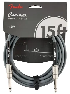 Fender Cable Contour Series 15' Inca Silver