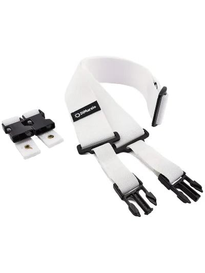 Ремінь для гітари Dimarzio DD2200W 2 Inch Nylon Cliplock White