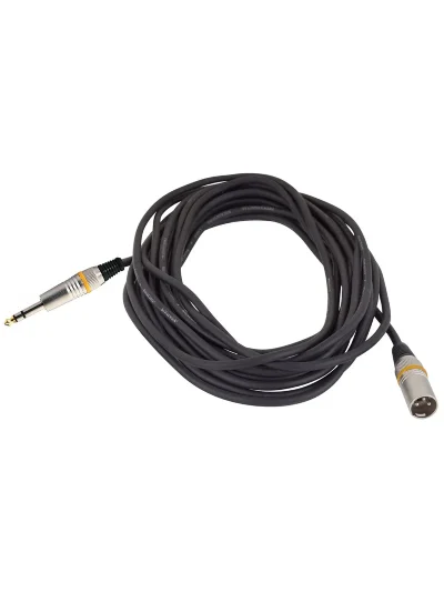 Мікрофонний кабель RockCable RCL30390 D6M BA Microphone Cable XLR(m)/TRS Jack (10m)