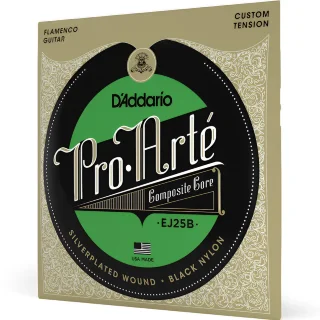 D'Addario EJ25B Pro-Arte Composite Flamenco Black Nylon