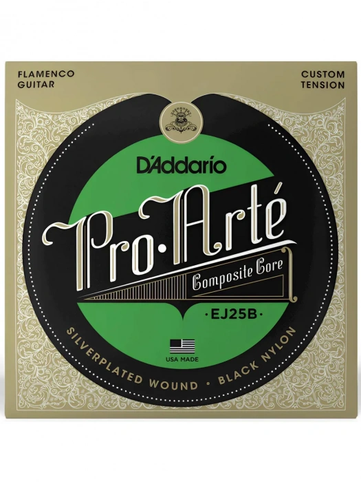 Струни Струни D'Addario EJ25B Pro-Arte Composite Flamenco Black Nylon