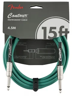 Fender Cable Contour Series 15' Sherwood Green