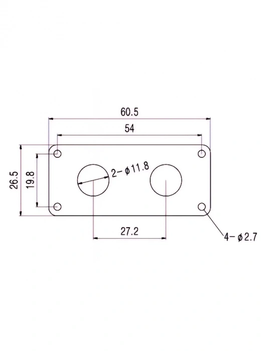 Paxphil HJ006 Double Jack Plate (Gold)