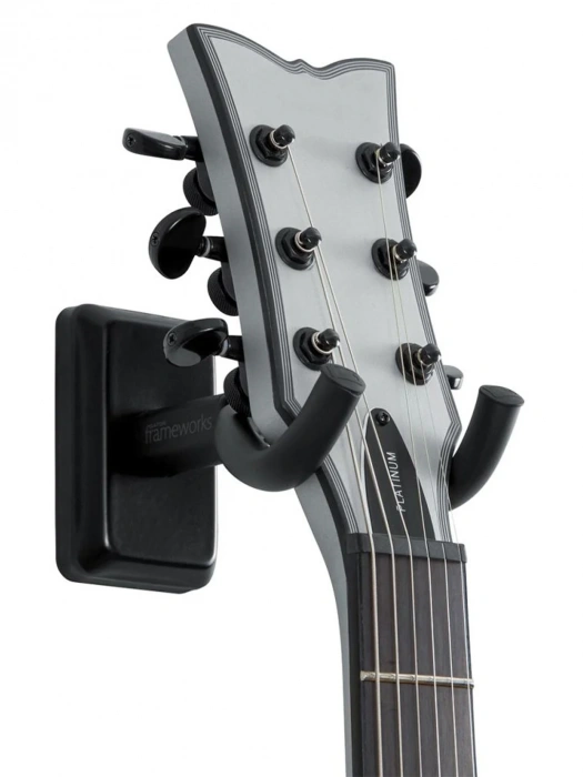 Gator Frameworks GFW-GTR-HNGRBLK Black Wall Mount Guitar Hanger