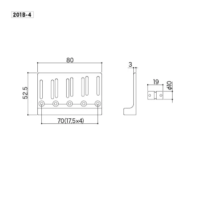 Бридж Gotoh 201B-4 (C)