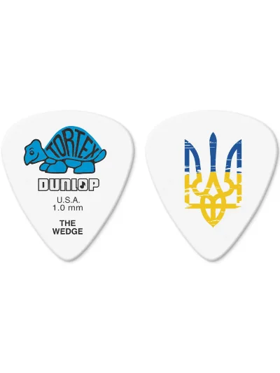 Медіатор Dunlop Tortex Wedge Custom UKR 1.00