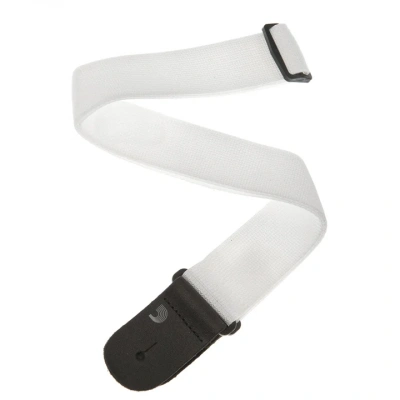 D&#039;Addario PWS108 Polypro Guitar Strap (White)