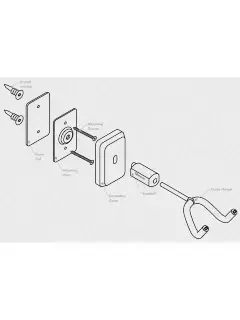 Gator Frameworks GFW-GTR-HNGRCHR Cherry Wall Mount Guitar Hanger