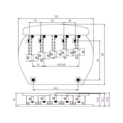 Бридж Paxphil BB523 (Chrome)