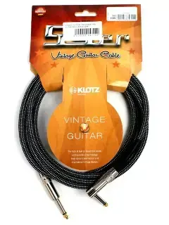 Klotz 59 Vintage Pro Guitar Cable Angled 3 m