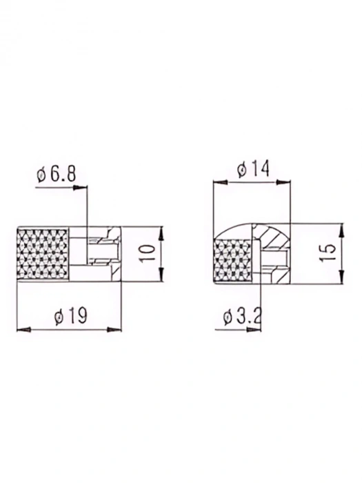 Paxphil NC001 Dual Type Control Knob (Chrome)